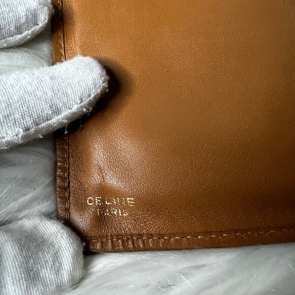 Authentic Celine Macadam PVC x Leather Kiss Lock Bifold Wallet - Picture 11 of 11